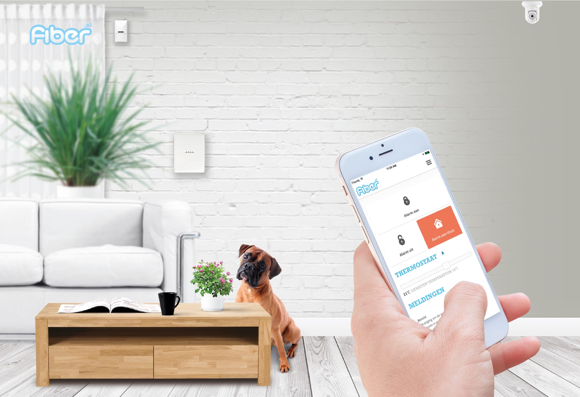 smart alarm smart home FiberNL
