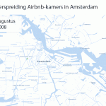 Verspreiding Airbnb in Amsterdam