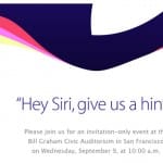 De uitnodiging van Apple voor de iPhone-aankondiging op 9 september