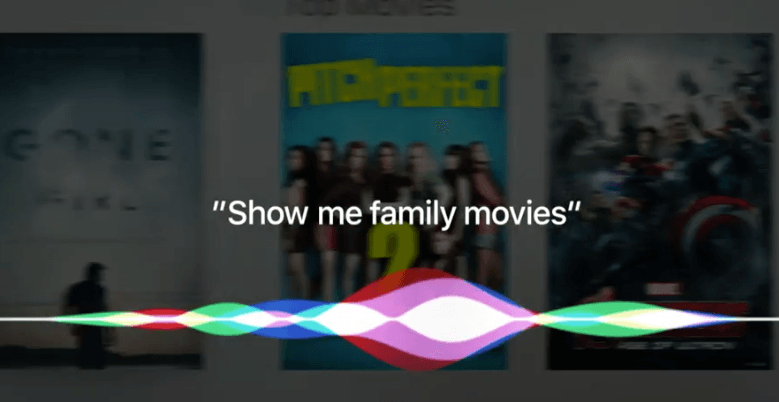 Siri op Apple TV