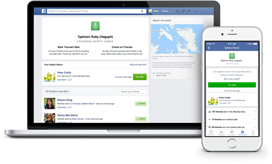 Facebook Safety Check