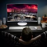 Samsung curved monitor