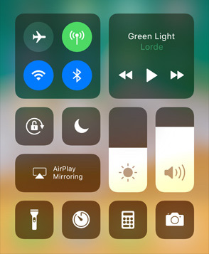 Controlcenter iOS 11