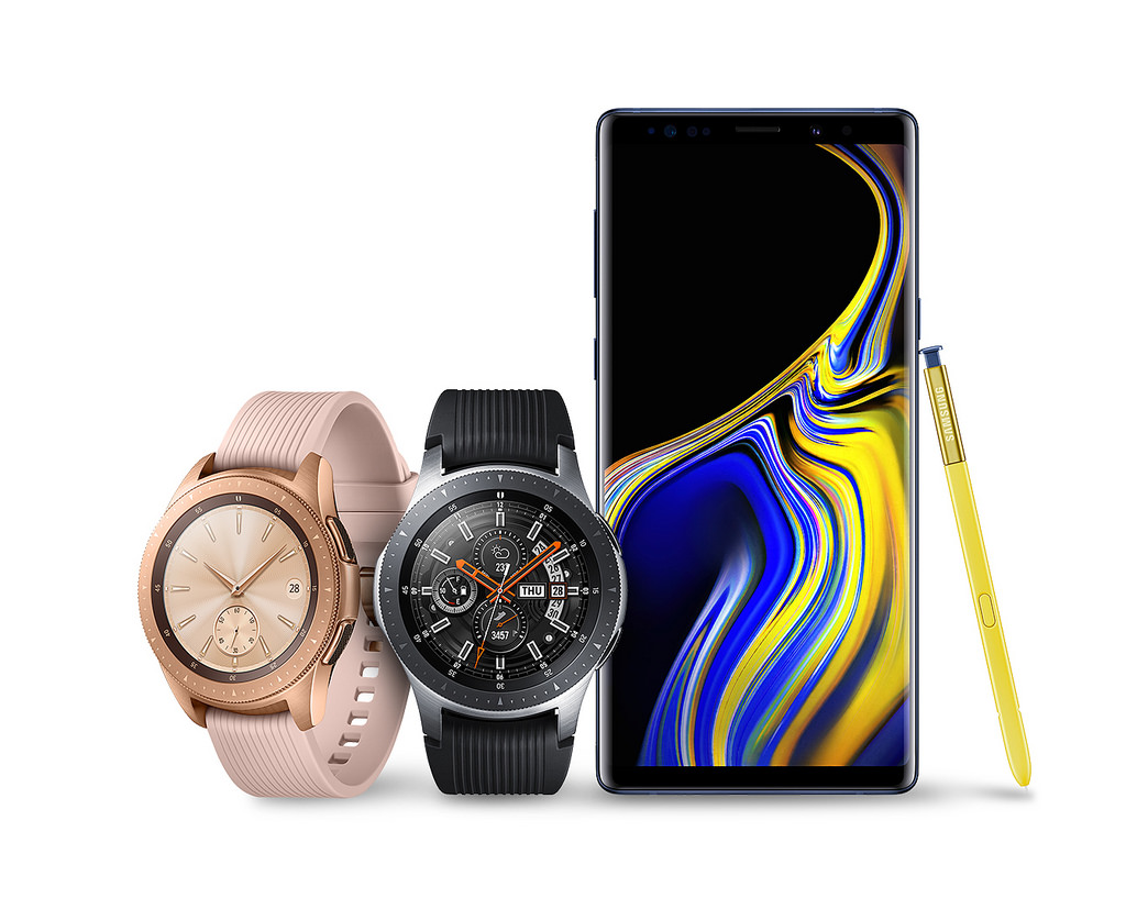 Samsung Galaxy Note 9 en Galaxy Watch