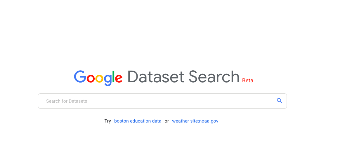 Google Dataset Search