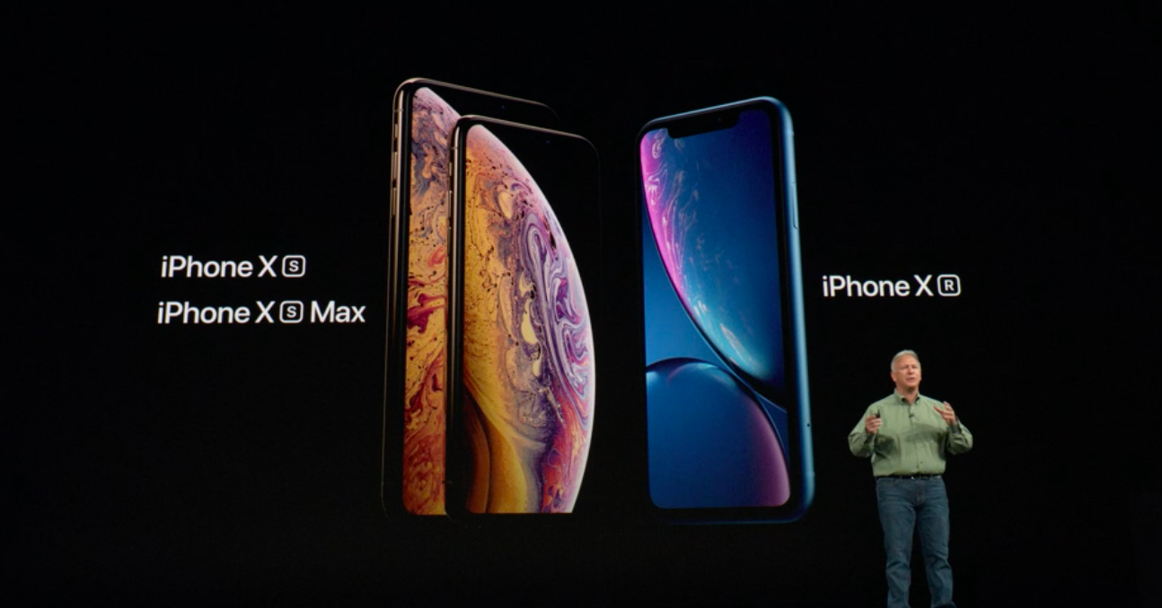 iPhone Xs, Xs Max en Xr