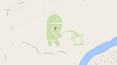 Android-peeing-apple
