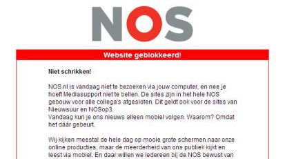 NOS.nl geblokkeerd