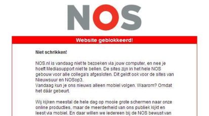 NOS.nl geblokkeerd