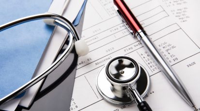 Medical Records & Stethoscope