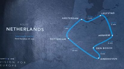 Hyperloop One Netherlands route