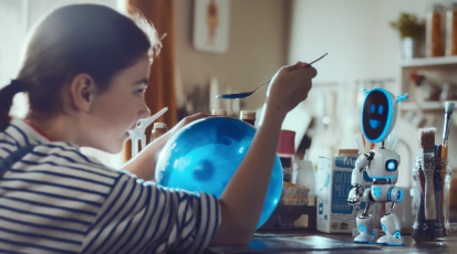 Techie de robot Albert Heijn spaarkaartjes