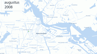 Verspreiding Airbnb in Amsterdam