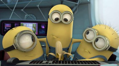minions eten banaan