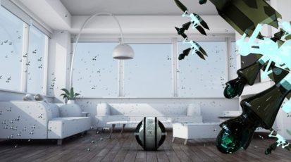 Mab: een moederschip met 908 vliegende mini-robots.