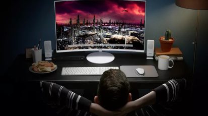 Samsung curved monitor