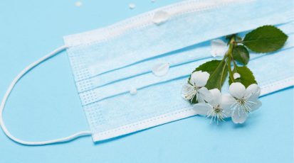 mondkapjes met bloemzaden