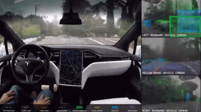 zelfrijdende Tesla