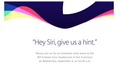 De uitnodiging van Apple voor de iPhone-aankondiging op 9 september